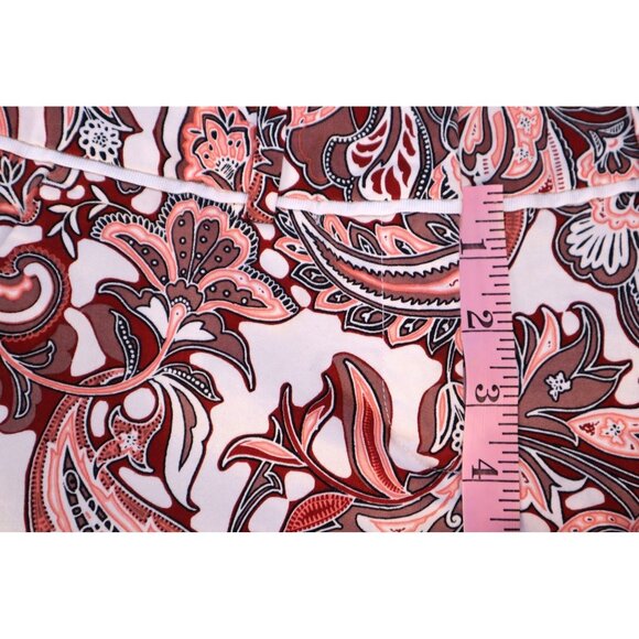 7th Avenue Design Studio Paisley Print Short Size 0 Pink‎ & White - Picture 11 of 12